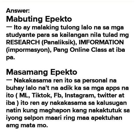 masamang epekto ng social media answer|EPEKTO NG SOCIAL MEDIA SA MGA KABATAAN .